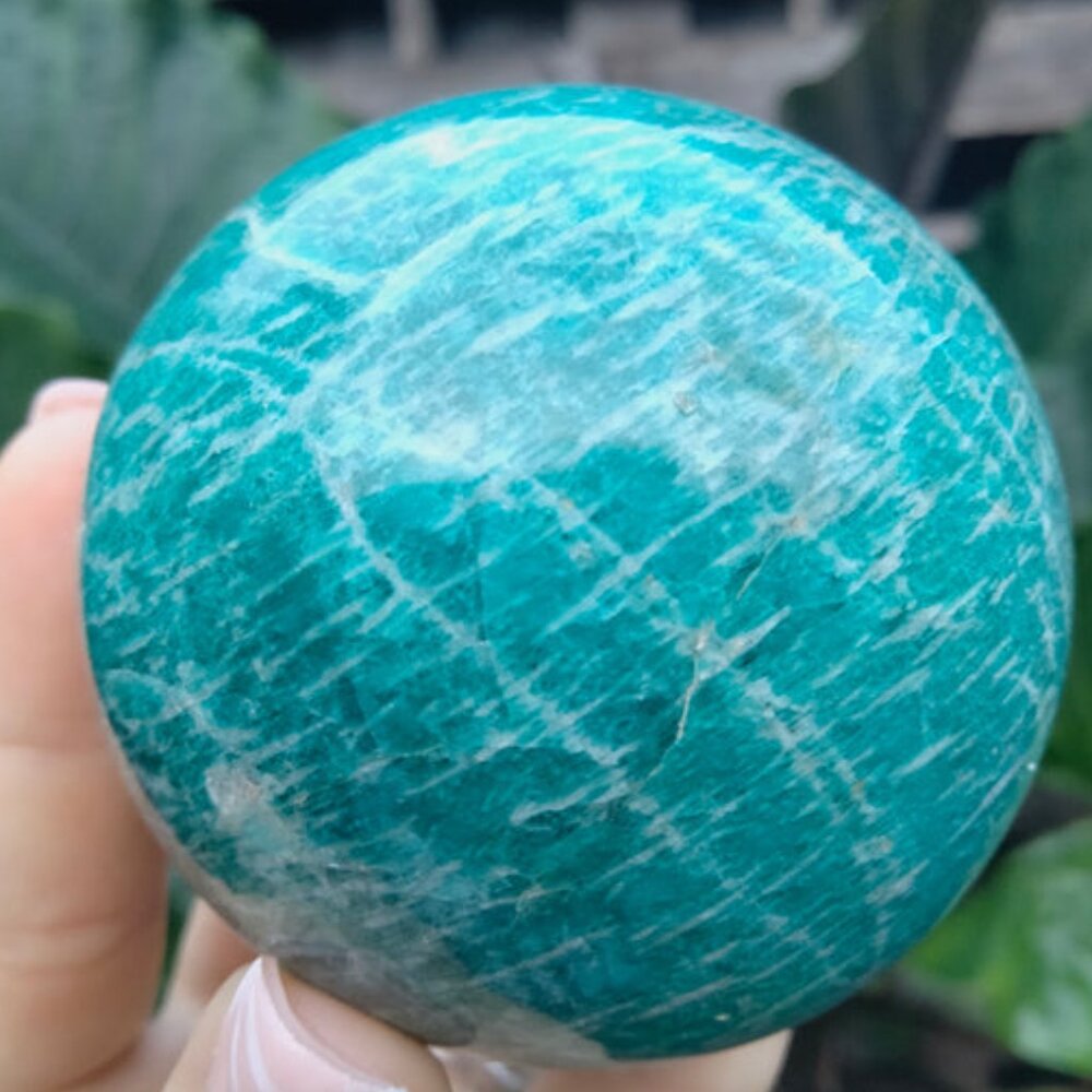 Amazonite crystal sphere